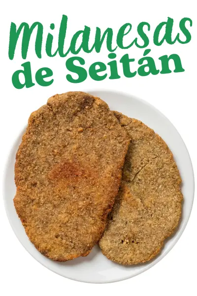 Milanesas de seitán comida vegana bahía blanca